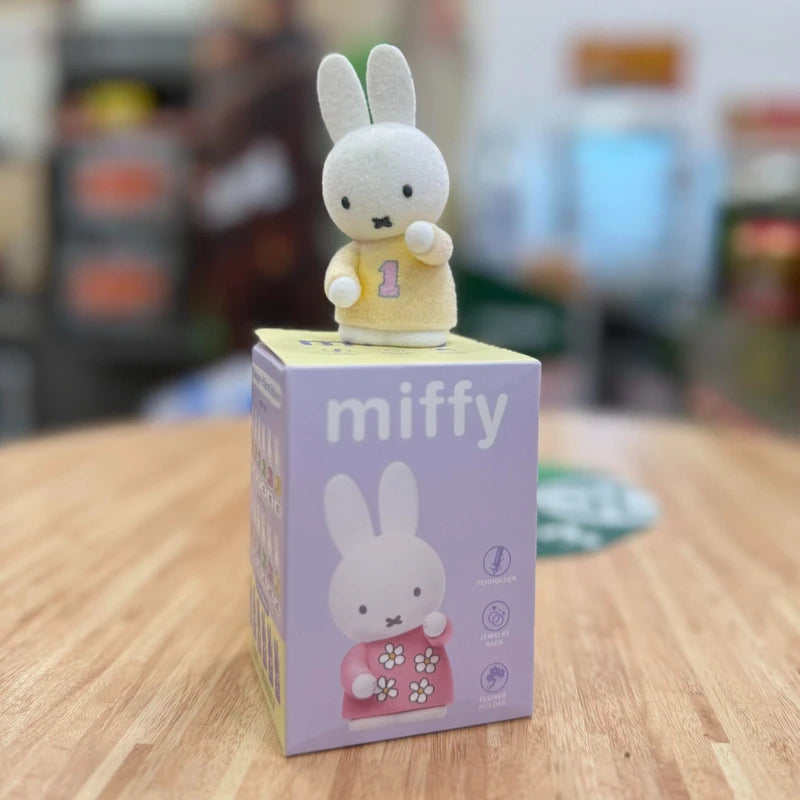 Kawaii Miffy Desktop Organizer Pen Holder Jewelry Stand Blind Box - Cute Rabbit Figurine