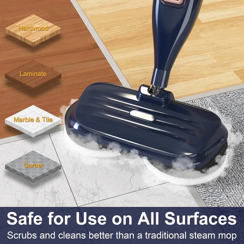 INSE VM6 Steam Mop Cleaner with Rotating Pads 1300W for Hard Floors