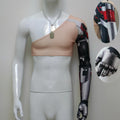 Johnny Silverhand Cosplay Costume Top with Elastic Sleeves for 2077 Halloween Party