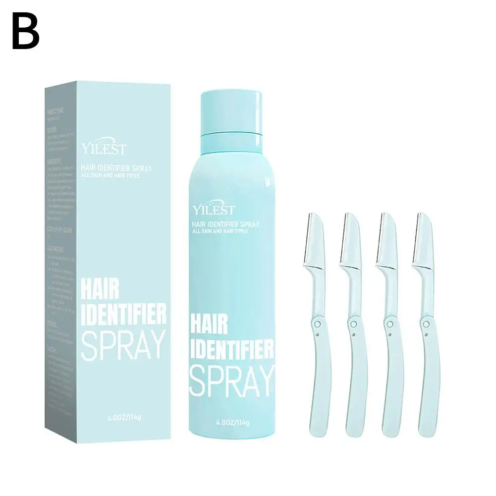 Skin & Hair Removal Spray for Face and Body - Moisturizing Dermaplaning Kit