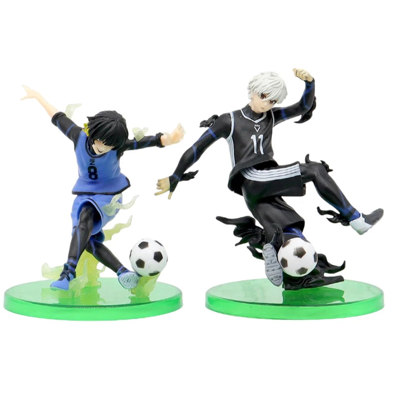 Anime Action Figures Set - BLUE LOCK Nagi, Shirou, Bachira, Meguru, Yoichi, Jie Shiyi - Collectible Toy Models for Kids