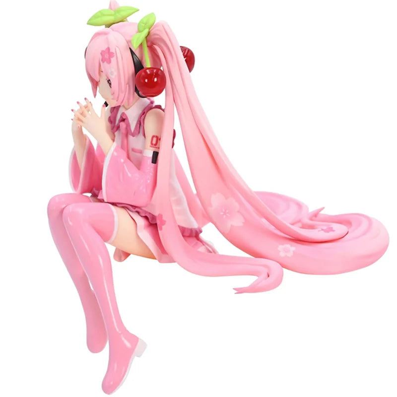 Anime Miku Action Figure Pink Dress PVC Model Collectible Toy Gift