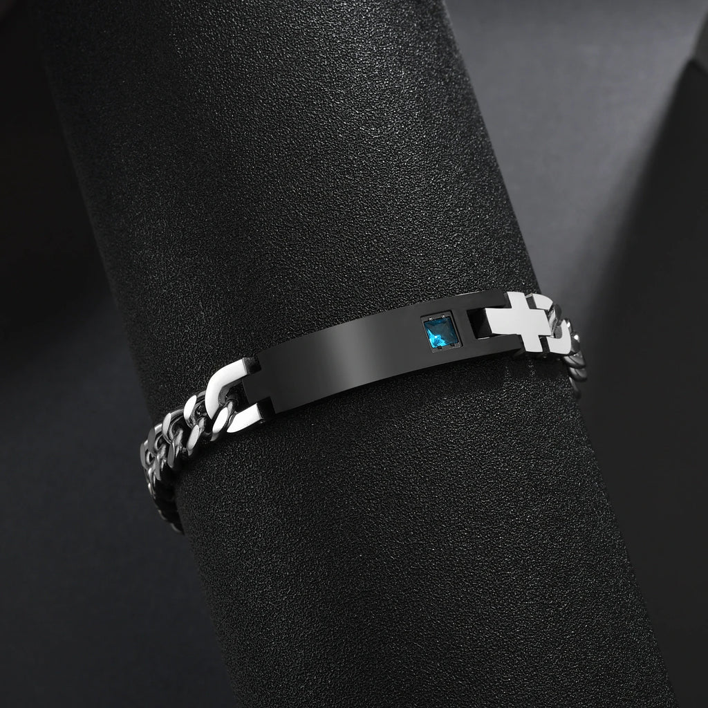 Unisex Punk Style Bracelets for Men Women - Gold, Silver, Black & Antique Finishes