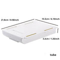 Self-Adhesive Under-Desk Storage Drawer Box for Office and Makeup Organization