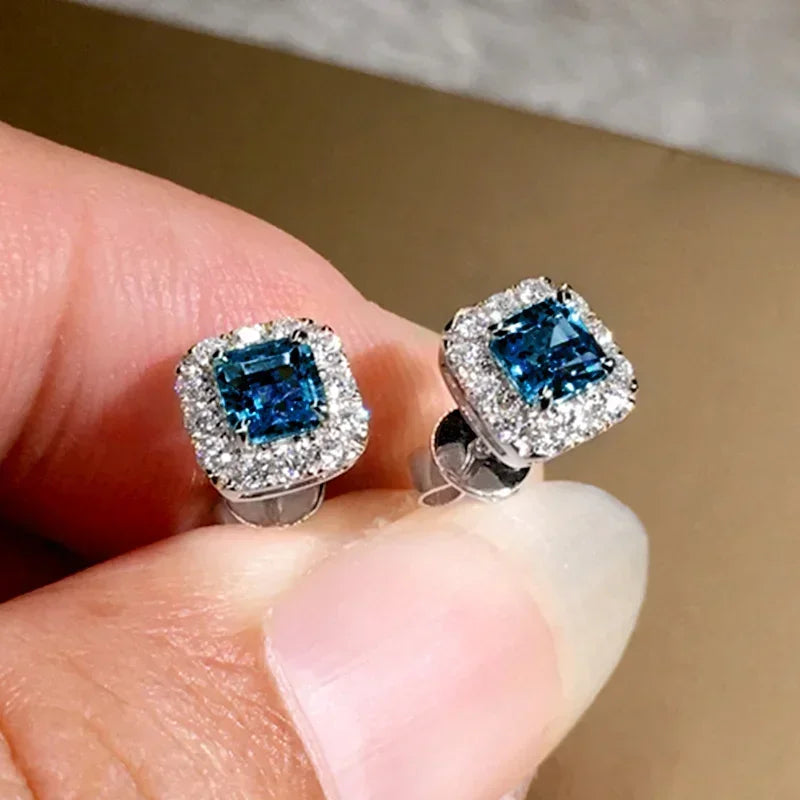 Elegant Zirconia Ear Studs for Women Wedding & Daily Wear Jewelry