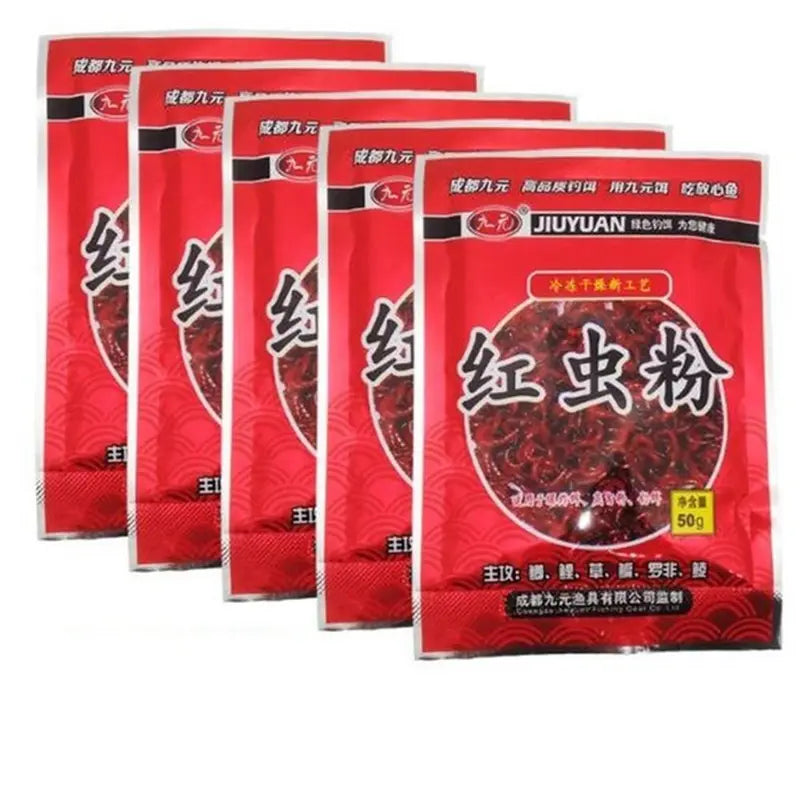 Fishing Bloodworm Powder 50g Natural Bait Additive for Carp & Fish