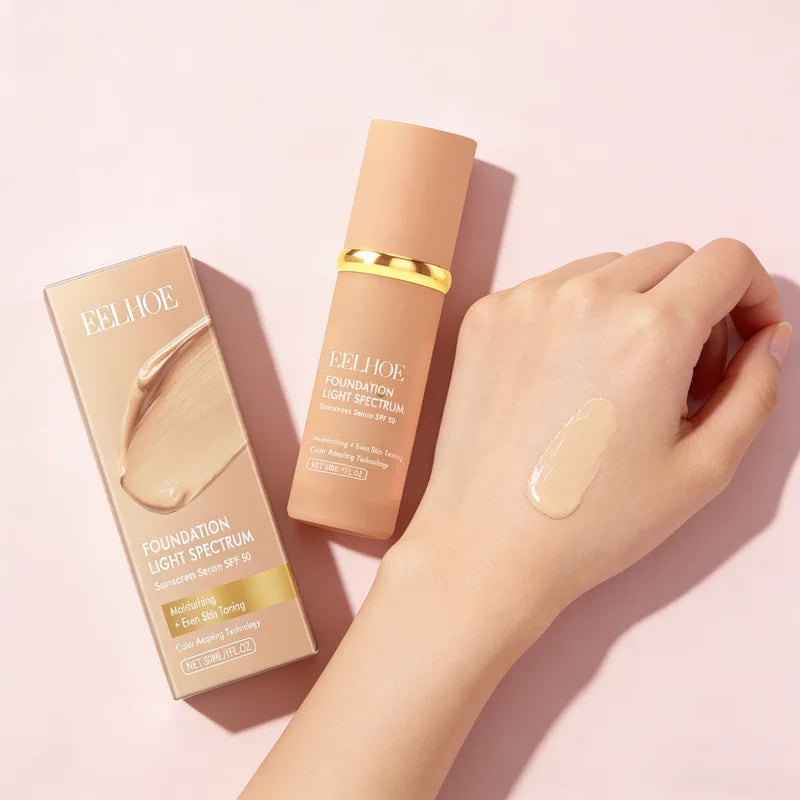 Color Changing Foundation Liquid SPF 50 Moisturizing Full Coverage Concealer