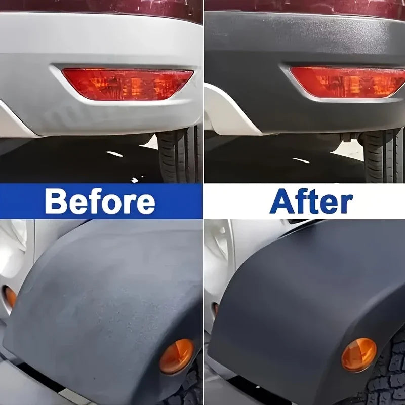 Car Interior & Plastic Refurbishment Wax - Bumper, Seat, Tire Gloss Repair Paste