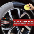 Car Tire Coating Wax 30g Tire Shine Paste for Rubber Parts Anti-Aging