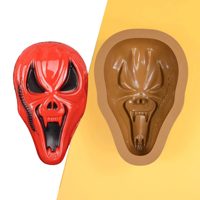 Halloween Skull Silicone Mold for Cake Chocolate Candy & Resin Crafting