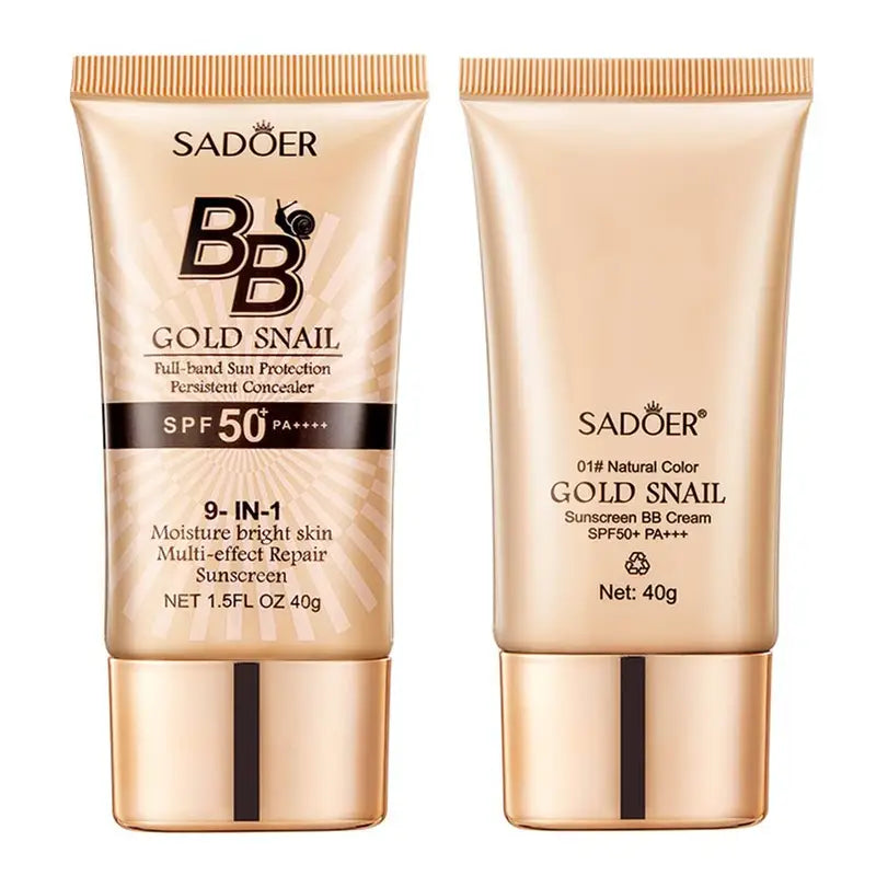 BB Cream Foundation Sunscreen SPF50+ PA+++ Moisturizing Concealer 40g