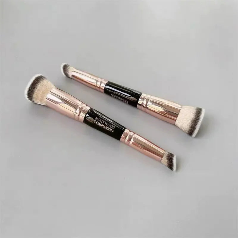 Dual-Ended Foundation Makeup Brush for Liquid & Powder Application