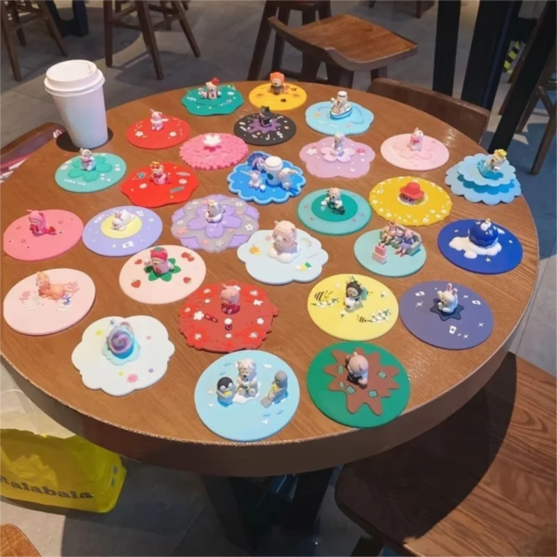 Silicone Cup Cover Heat-Resistant Leak-Proof Dustproof Mug Lid Universal Fit