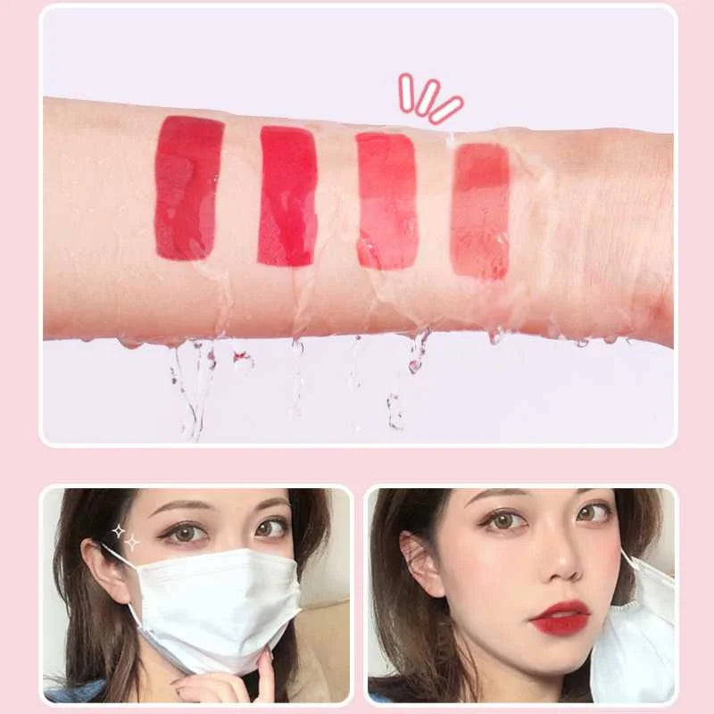 Lip Care Set with Tinted Ampoule Gloss - Semi-Permanent Hydrating Lip Color