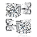 2.0ct Moissanite Earrings for Women Lab-Grown Diamond Studs Sterling Silver Jewelry