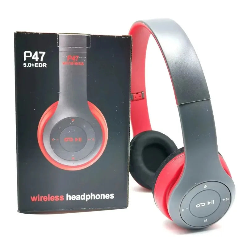 Wireless Bluetooth 5.0 Over-Ear Sports Headset with Foldable Design