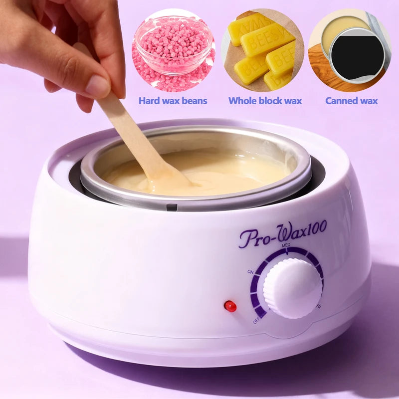 Professional Wax Heater for Body Hair Removal - Adjustable Temperature, Rapid Heating, Easy to Clean