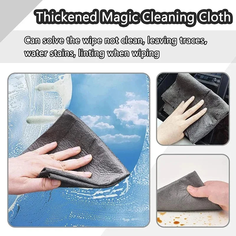 All-Purpose Microfiber Cleaning Cloths - Streak-Free Reusable Glass Towels