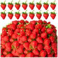 Artificial Strawberry Fake Plastic Fruit for Photography & Decor - 10/20 Pcs