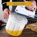 Large Capacity Baking Measuring Cup with Lid - 2.5L Mixing Bowl for Kitchen