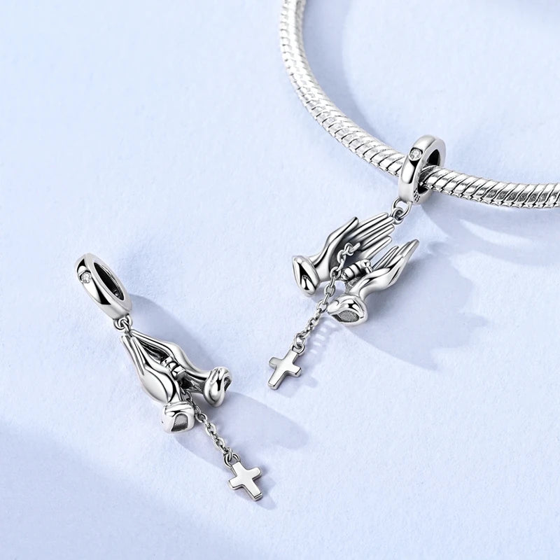 925 Silver Charms Set for Jewelry Making - Tiger Fish Bear Elephant Stars - Gift for Women