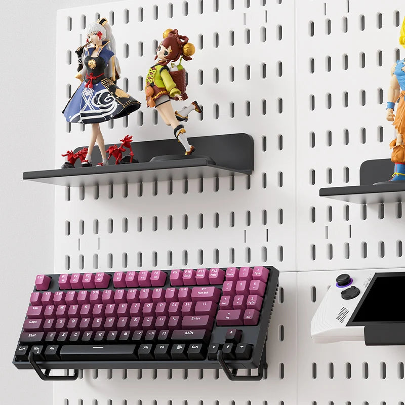Home Storage Pegboard for Keyboards, Mice & Controllers - Multi Color Options