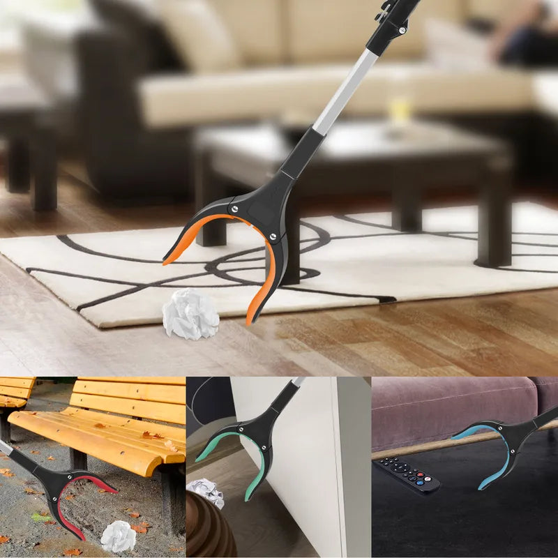 Foldable Hand Reacher Grabber Tool for Trash and Item Pickup - Portable Collapsible