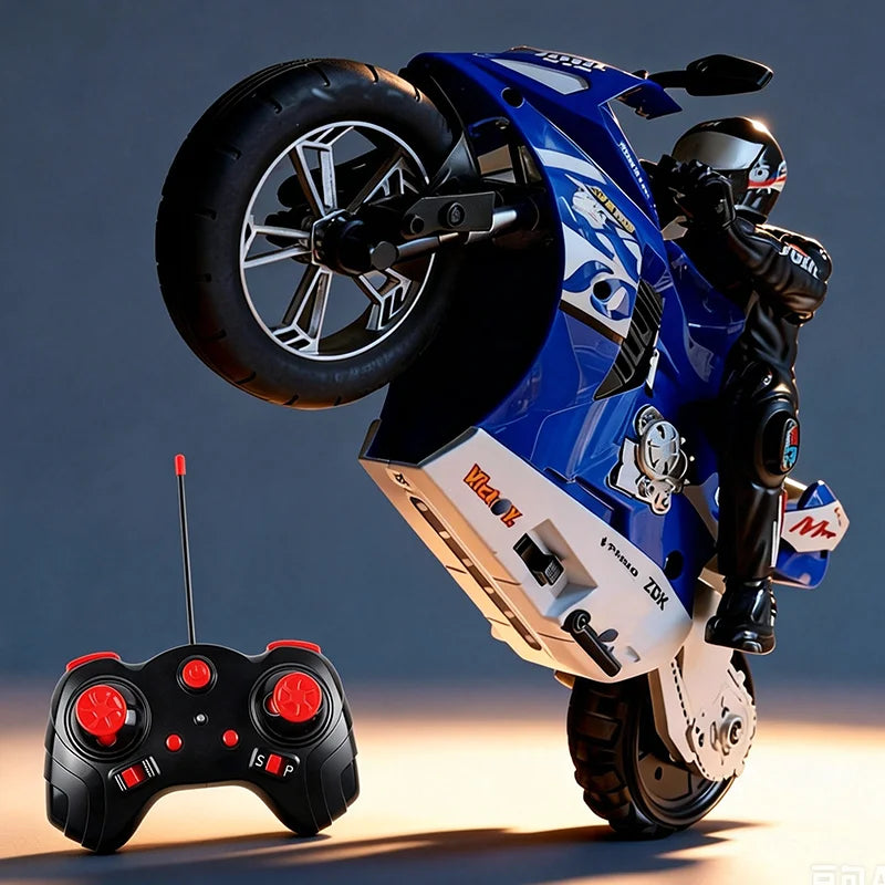 High-Speed RC Motorcycle 1:6 & 1:10 Scale Electric Remote Control Car Drift Bike