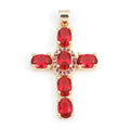 Copper Religious Cross Pendant Jewelry Findings for DIY Necklace & Bracelet Making 4cm x 2.3cm