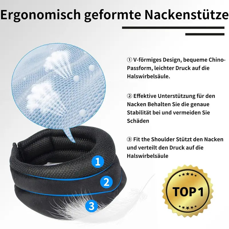 Anti-Snoring Neck Brace with Foam Support for Neck Pain & Shoulder Relaxation
