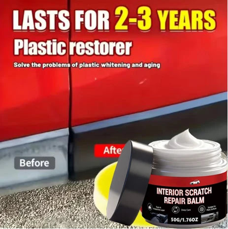 Car Plastic Refurbishment & Leather Repair Wax - Scratch & Anti-Aging Protectant