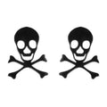Halloween Skull Earrings for Women - Stainless Steel Gothic Jewelry, Multiple Colors