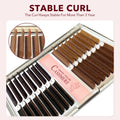 False Eyelash Extensions Fluffy 32 Rows Brown CC Curl Mixed Tray - Natural Look
