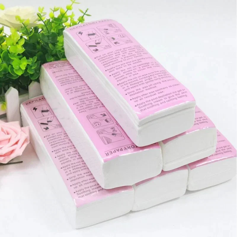Women & Men Body Waxing Paper Strips for Hair Removal, 50/100pcs