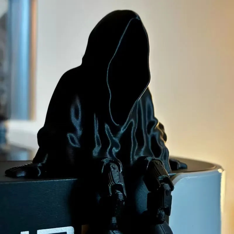 Faceless Ghost Halloween Statue Ornament - 3D Printed Gothic Death Decor