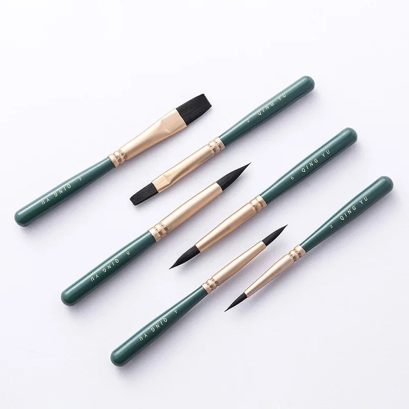 Mini Nylon Travel Paintbrush for Watercolor and Oil Painting - Art & Craft Tool