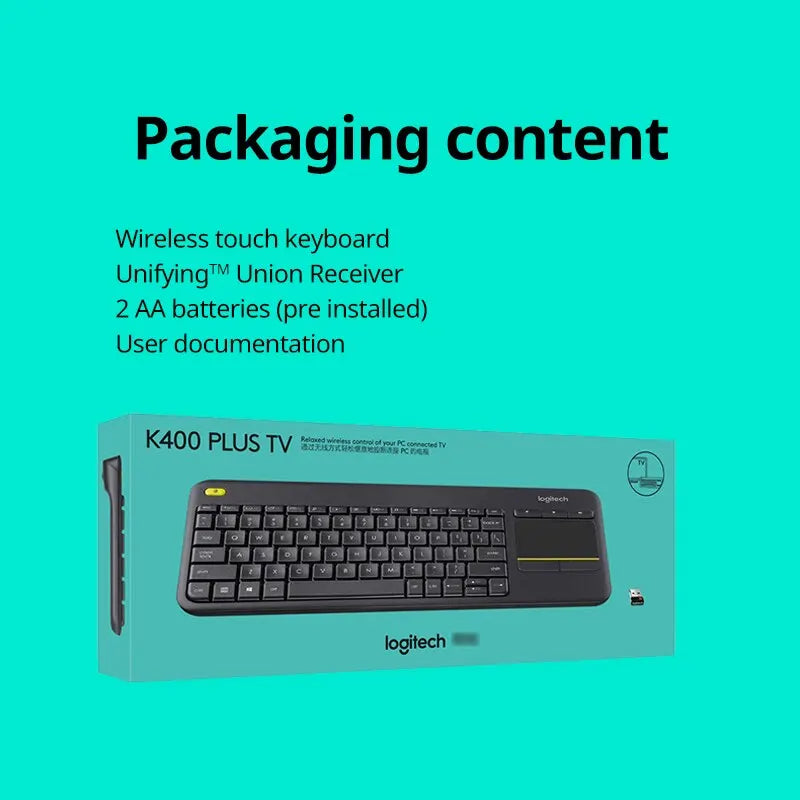 Wireless Touch Keyboard with Touchpad for Smart TV & Laptop - 87 Keys