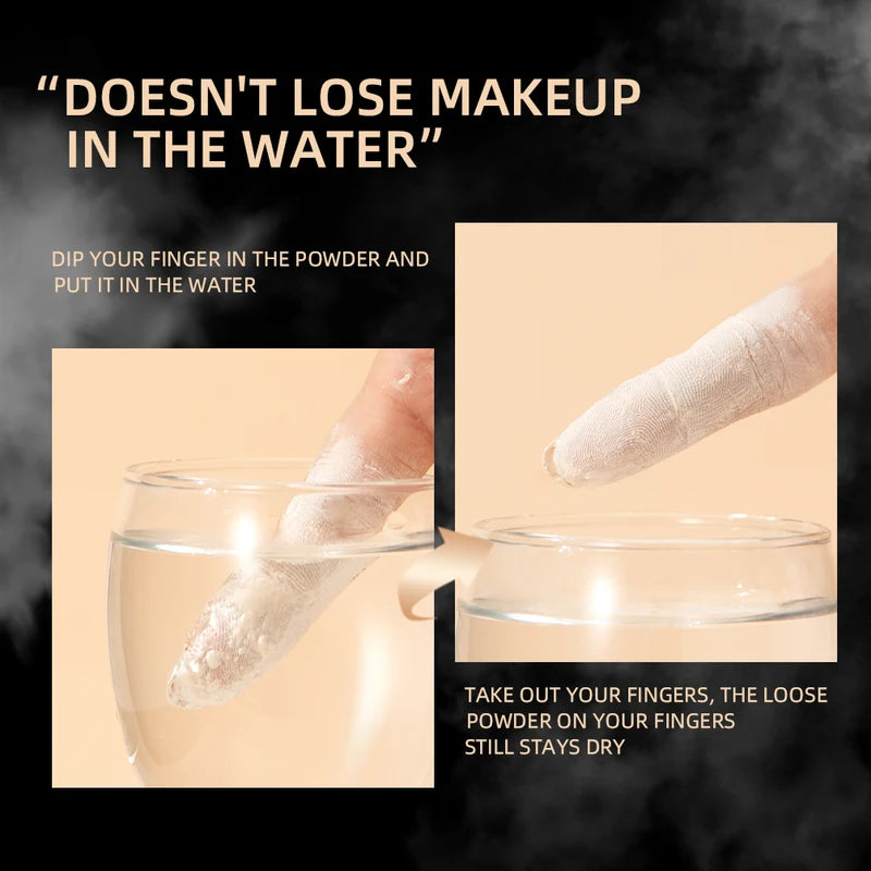 Matte Loose Setting Powder Waterproof Oil Control Face Powder - Full Coverage, Translucent