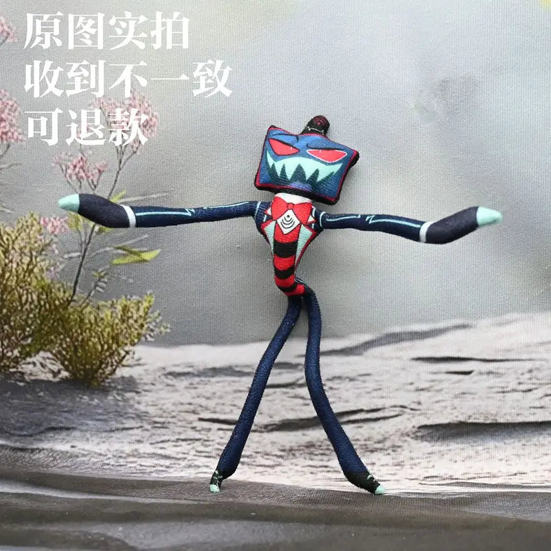 Helluva Boss Anime Movable Stuffed Doll with Abstract Body Wire Skeleton Cosplay Halloween Prop - Handmade