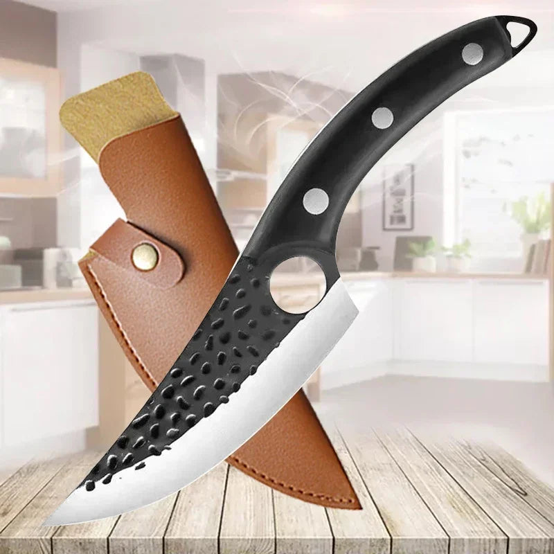 Professional Forged Kitchen Knife - Multipurpose Chef, Boning & Butcher Blade