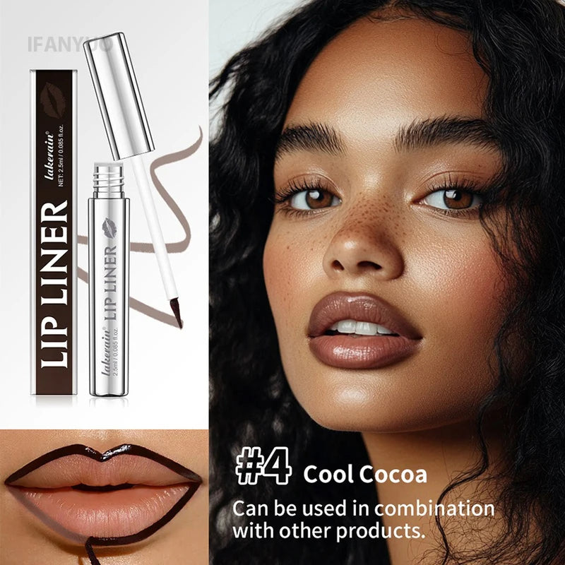 Long Lasting Waterproof Lip Stain & Lip Liner - Matte, Pointed End, 4 Colors