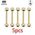 Titanium Body Jewelry Set with Multiple Piercing Styles - Helix, Tragus, Cartilage, Rook, Tongue