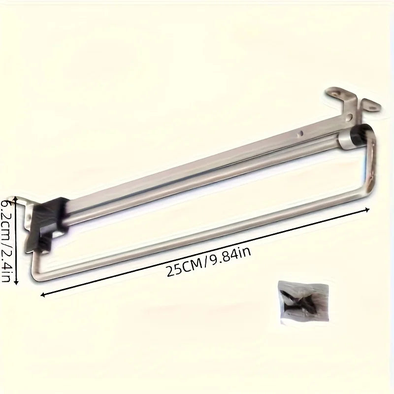 Adjustable Pull-Out Clothes Storage Rod for Wardrobes Space-Saving Organizer