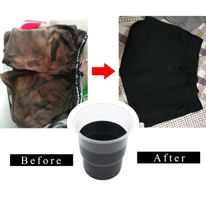 500g Fabric Dye Powder Black for Clothing Textile Dyeing Colorfast & Renovation
