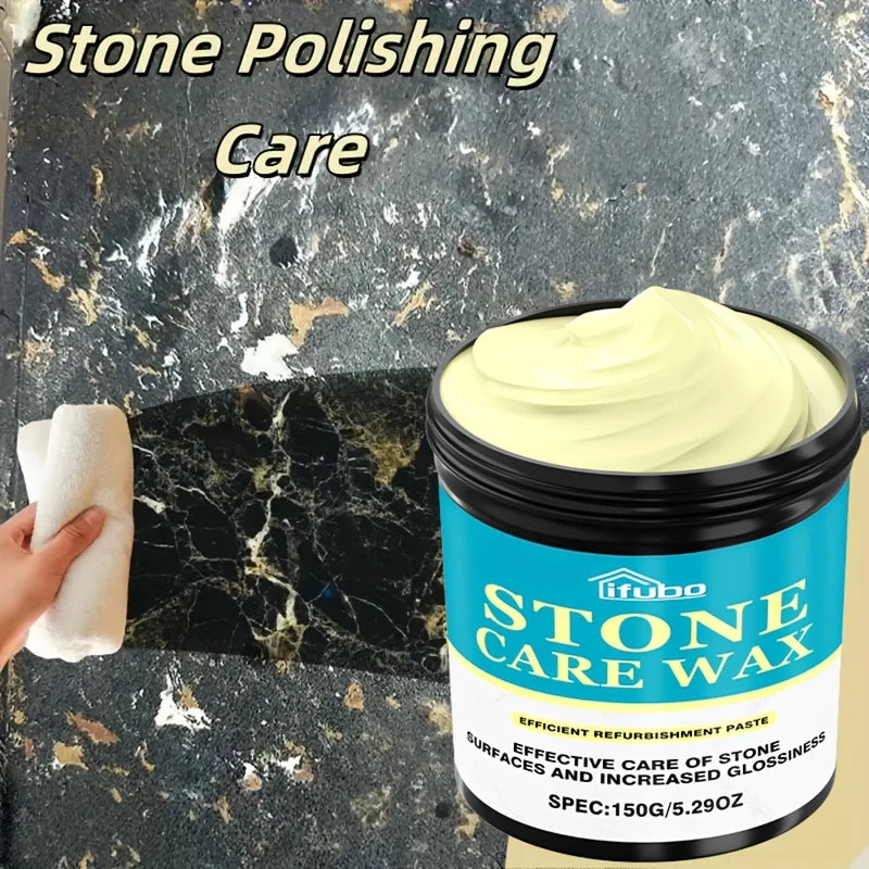 Marble & Stone Polishing Wax - High Gloss Enhancer for Tile and Granite