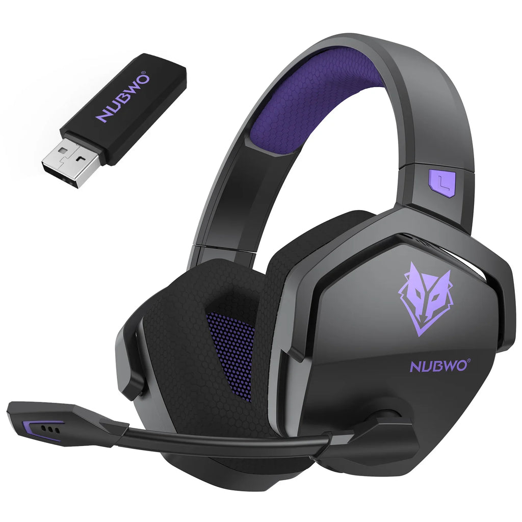 Wireless Gaming Headset with Dual Bluetooth & 2.4GHz for PS5, PC, Mobile
