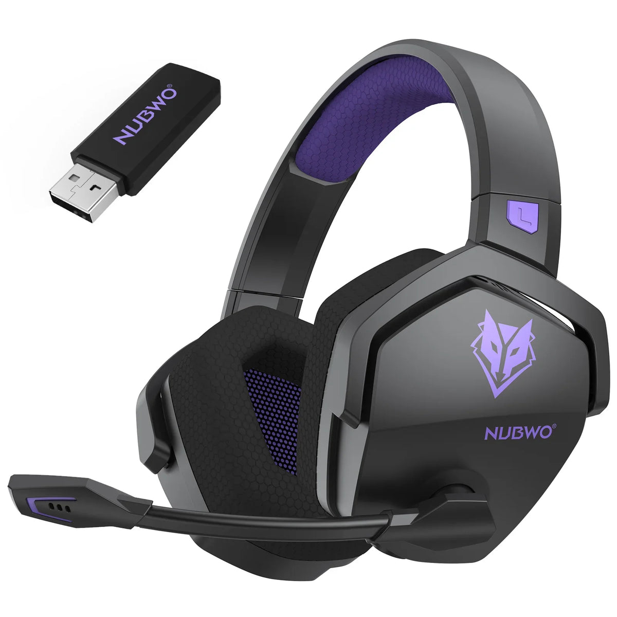 Wireless Gaming Headset with Dual Bluetooth & 2.4GHz for PS5, PC, Mobile