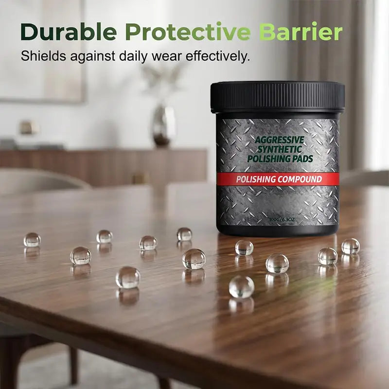 Multi-Functional Furniture & Appliance Wax - Scratch Remover & Polish for Countertops, Wood & Metal Surfaces