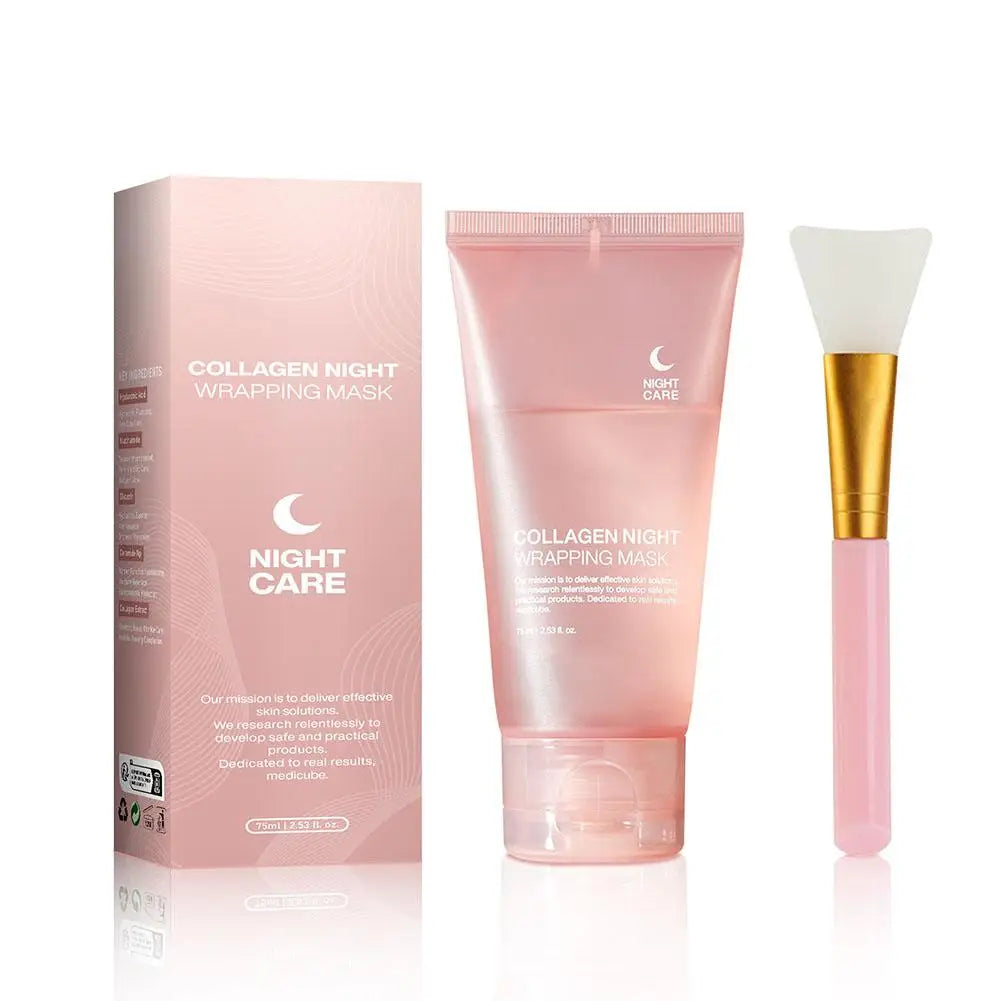 Hydrolyzed Collagen Face Mask - Hydrating Firming Peel-Off Mask for Skin Elasticity
