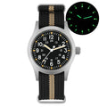 Militado Military Field Watch 38mm Quartz Sapphire Crystal Waterproof 100M